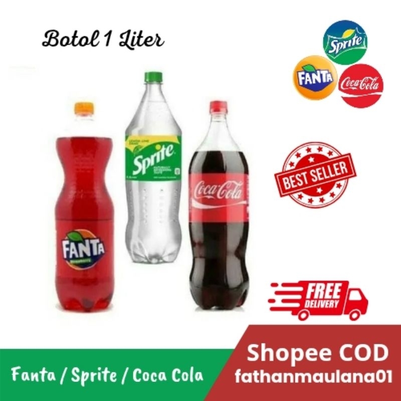 

Minuman Fanta Coca Cola Sprite 1 Liter