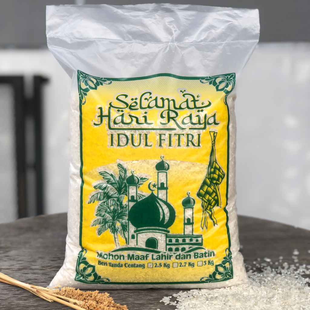 

Beras zakat Rojolele kwalitas super berat 3 Kilogram kemasan laminasi