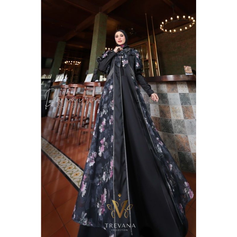 Daniara Dainara set scraff dan outer trevana original✅COD✅ dress gamis terbaru murah mewah elegan or