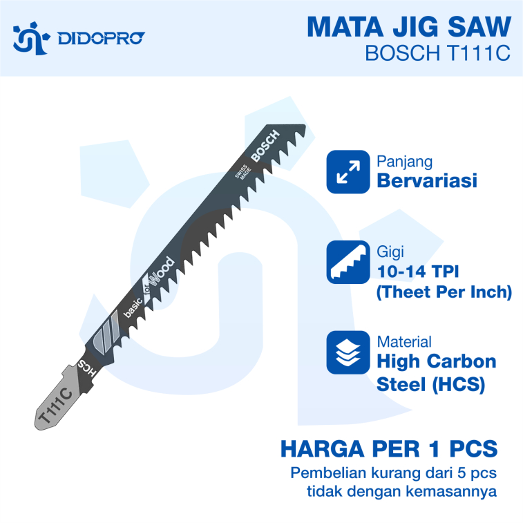 Mata Jigsaw Mata Gergaji jigsaw blade kayu Bosch T111C