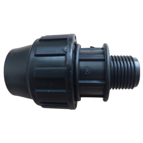 Sock Drat Luar HDPE 25 X 1/2 mm male Thread Adaptor Sambungan Pipa