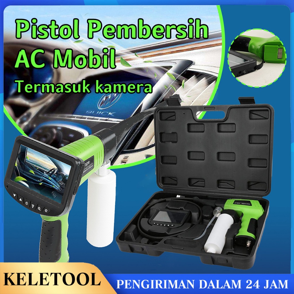 Alat pembersih AC mobil Pistol pembersih evaporator AC mobil cuci mobil Dengan kamera inspeksi Alat 