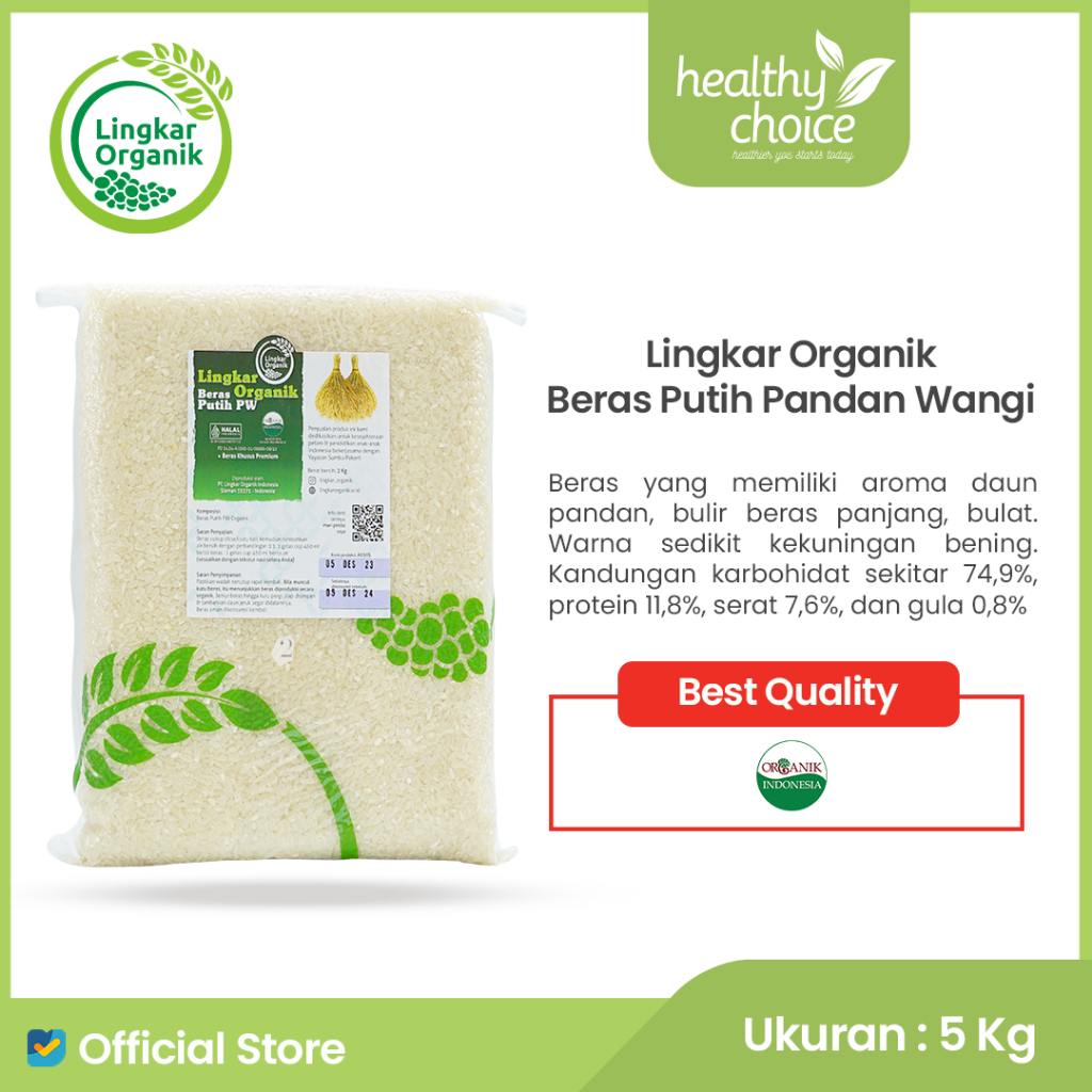 

LO BERAS PUTIH PANDAN WANGI 5 KG