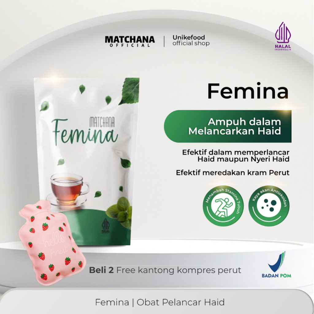 

Obat Pelancar Haid Ampuh | Matchana Femina Pelancar Menstruasi Ampuh, Obat Haid, Teh Pelancar Haid