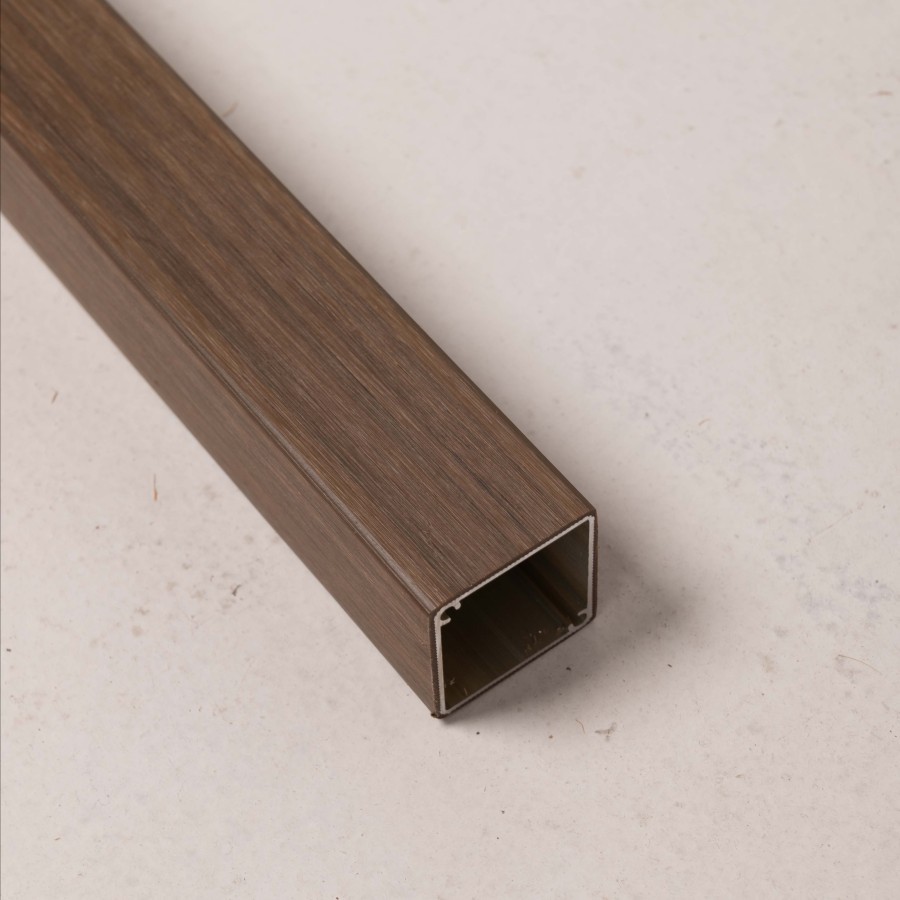 Sampel Aluminium WPC Hollow / Ukuran 4 x 4 cm / Panjang 1 meter