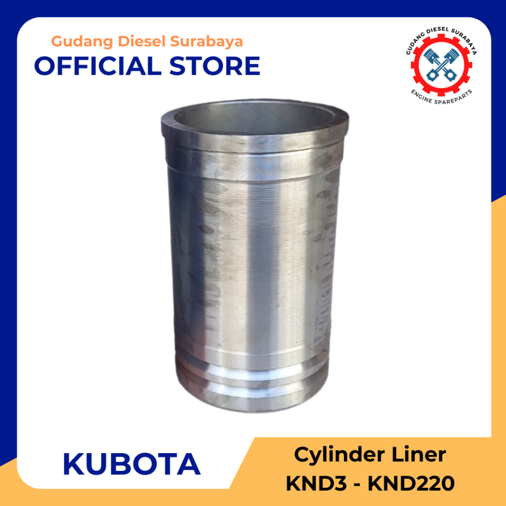 Cylinder Liner | Boring Mesin Kubota KND40A / KND5B / KND70A / KND80 / KND90 / KND180 / KND220