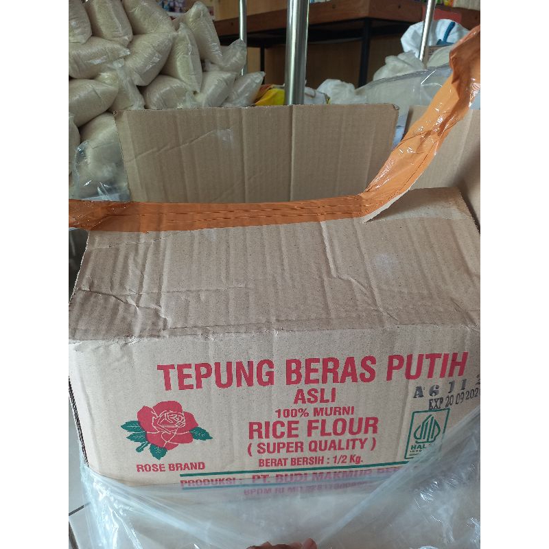 

Tepung Beras Rosebrand 500gr Kardus isi 20 10kg
