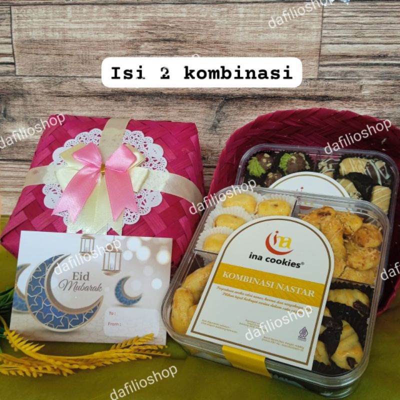 

Promo 7.7 Hamper Parsel Parcel Ina Cookies Kue Kering Lebaran Toples Jar Kaca Reguler Kombinasi