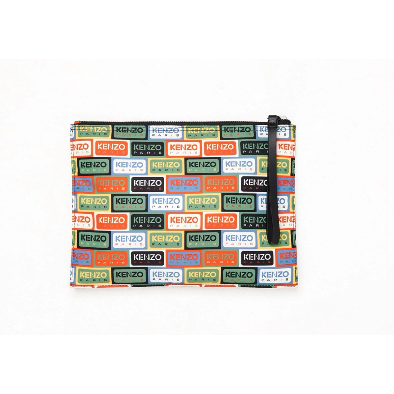 Clutch Kenzo Paris Square Multicolor Handbag Original