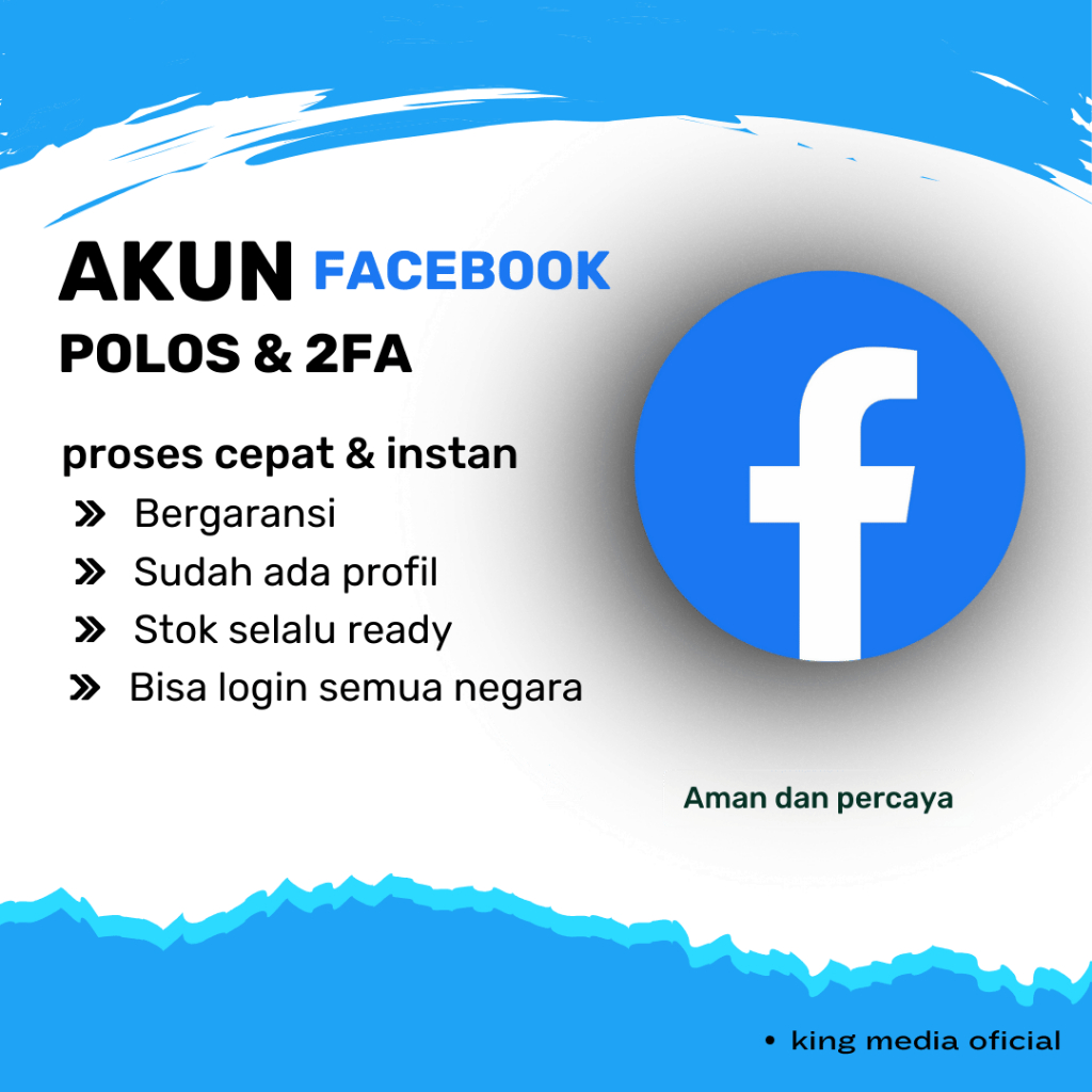 Akun fb 2fa Aktif & Tua kuat | Bergaransi akun facebook kuat akun fb ads | akun facebook marketpleac