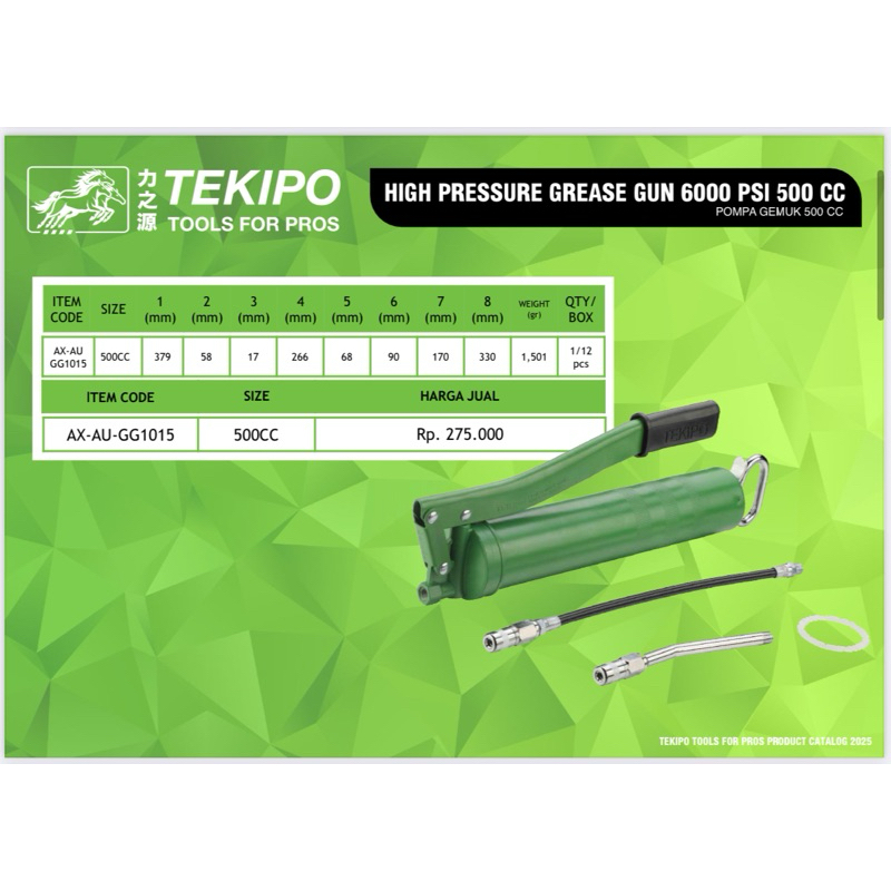 TEKIPO HAND GREASE GUN 500cc