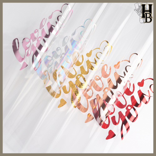 

Flower Wrapping Transparant Cellophane Waterproof Kertas Buket Bunga Valantine KB60