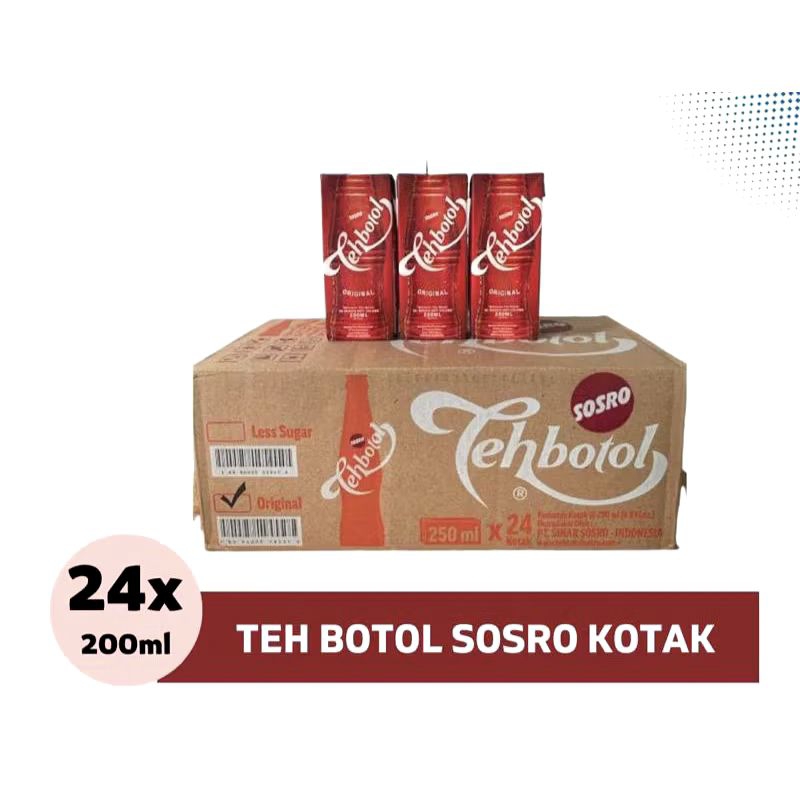 

TEH BOTOL SOSRO 1DUS @200ML isi 24