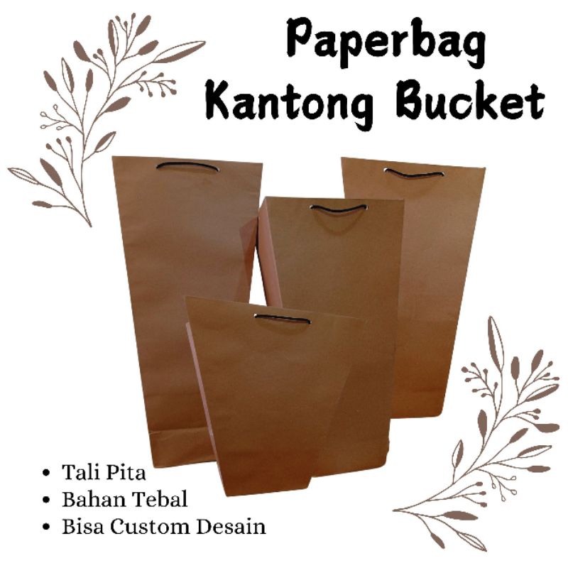 

paperbag custom | paperbag bunga uk 26x13x40 box bunga kantong bucket