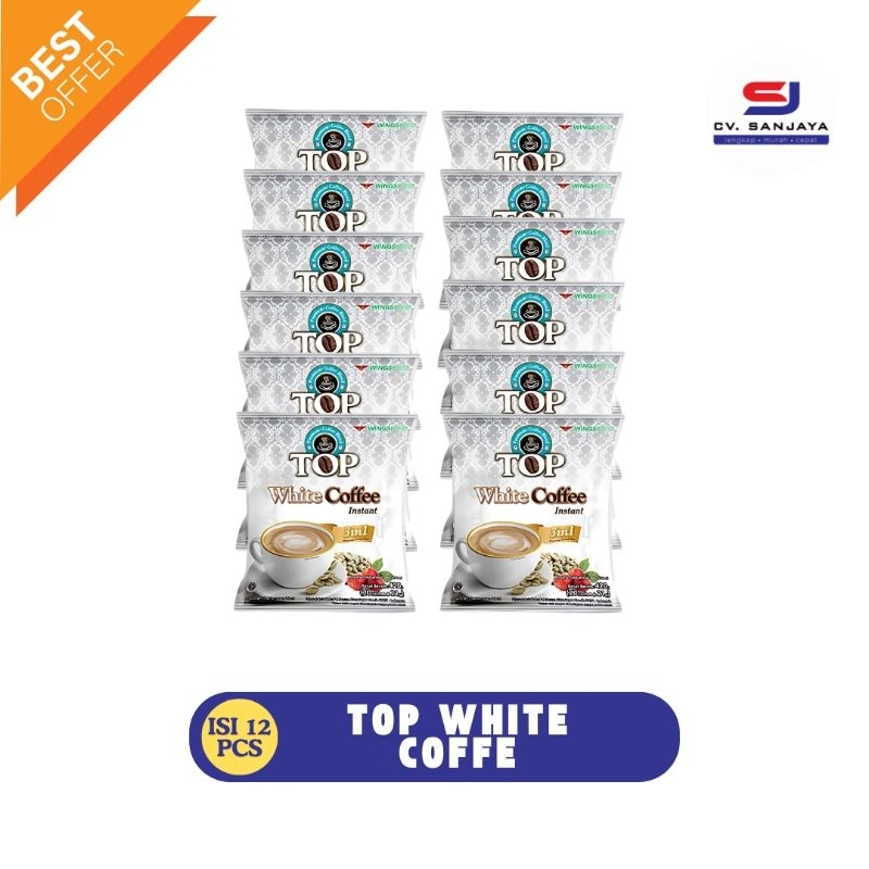 

!HEMAT! KOPI BUBUK TOP WHITE COFFE 1 RENCENG ISI 1