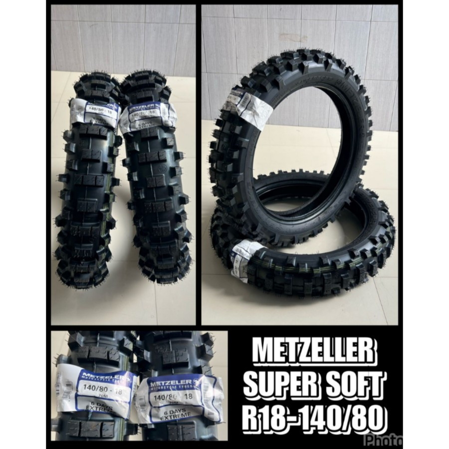 BAN MOTOR TRAIL METZELER MCE 6 DAYS EXTREME REAR 140/80-18 SUPER SOFT