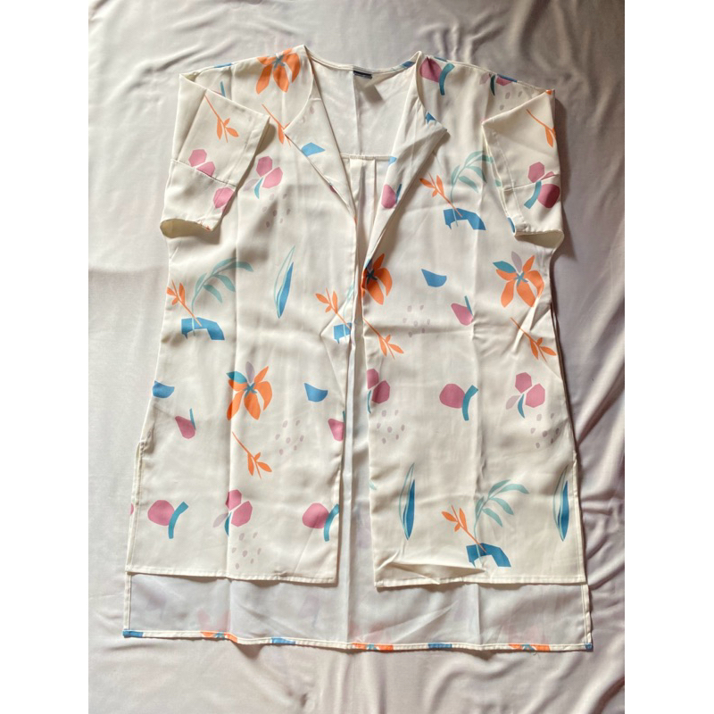 OUTERWEAR CARDIGAN PATTERN WHITE THIS IS APRIL