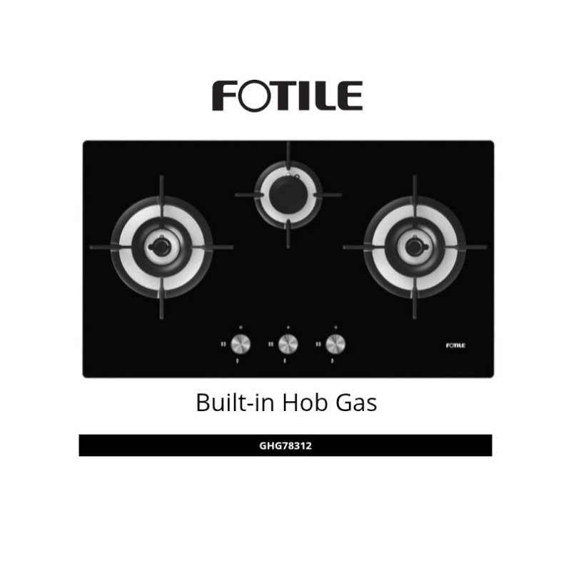 FOTILE Kompor Tanam Gas/Built-in Hob Gas Tipe GHG78312