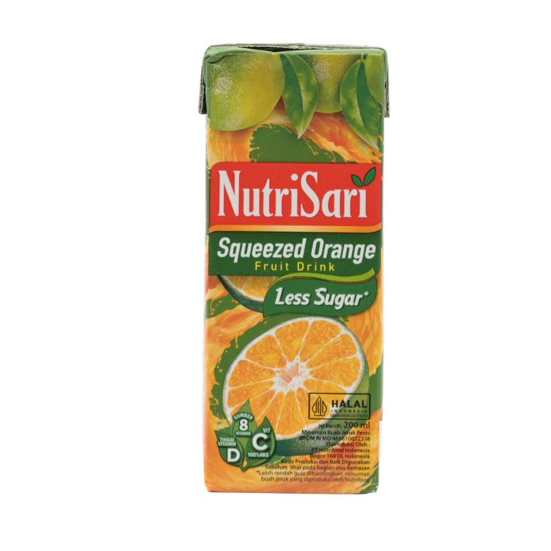 

Minuman Ringan Nutrisari Squeezed Orange Minuman Jeruk Peras 200 ml