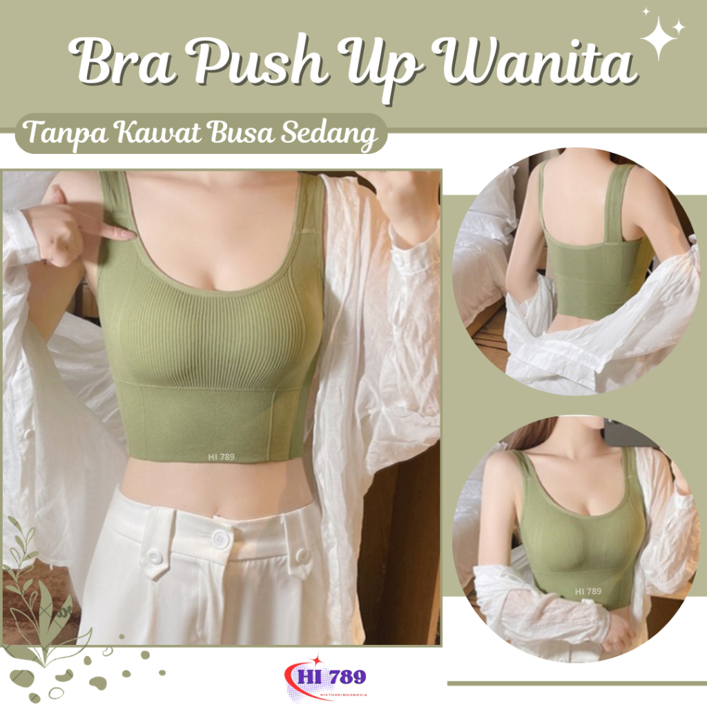 Bra Push Up Wanita Bahan Katun Premium Cup AB ( Cup A-B ) Ukuran 40-60 kg B25