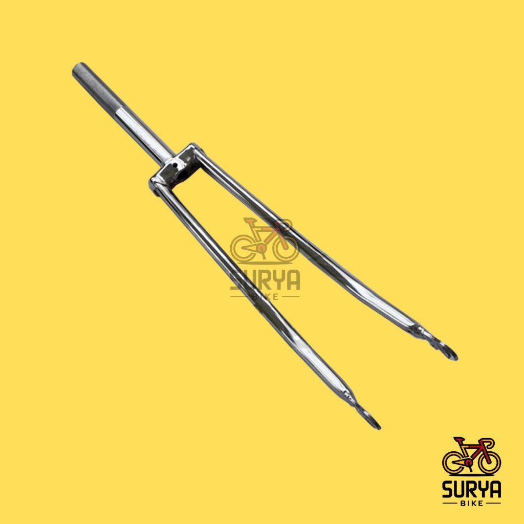 Fork Balap 27 Taiwan Chrome Garpu Sepeda Balap 27