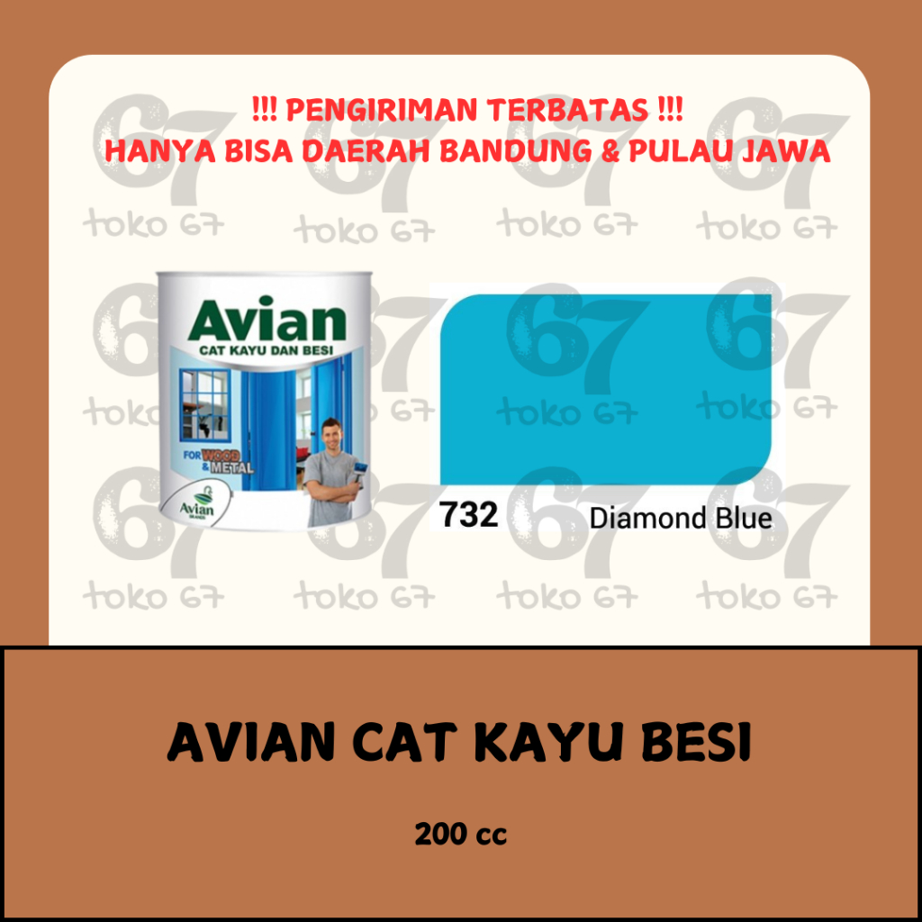 

AVIAN CAT MINYAK KAYU BESI 732 DIAMOND BLUE 200 CC