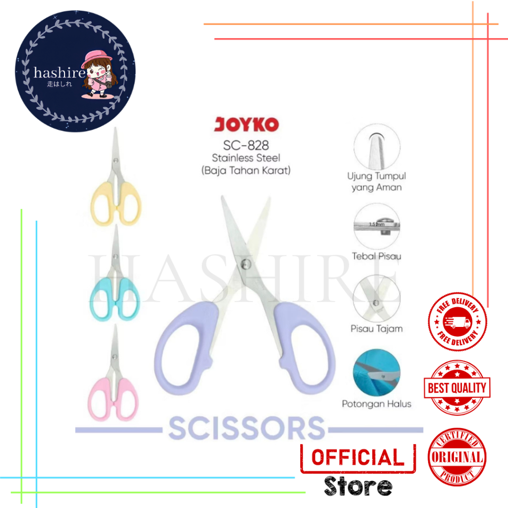 

Gunting Scissors Joyko SC-828 Pastel