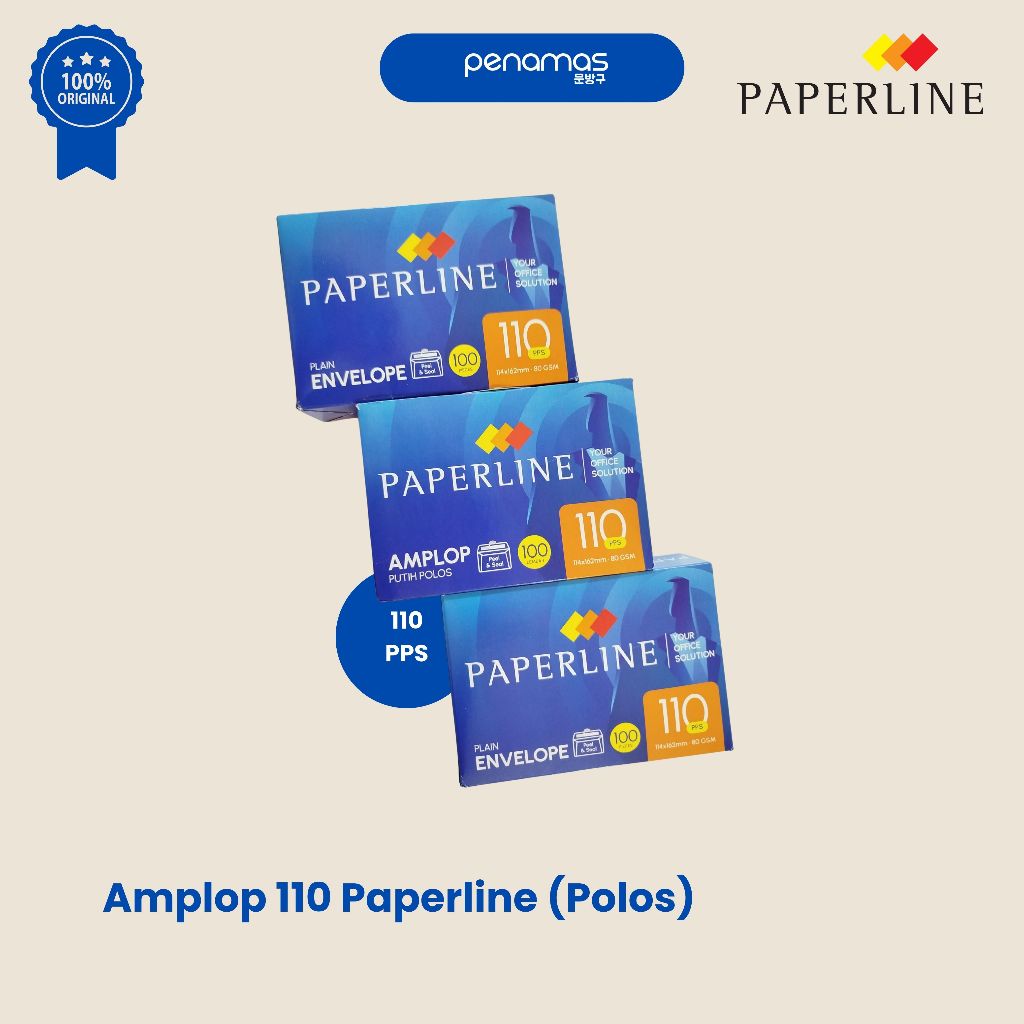 

Amplop 110 Paperline / PPS / Polos / Pak