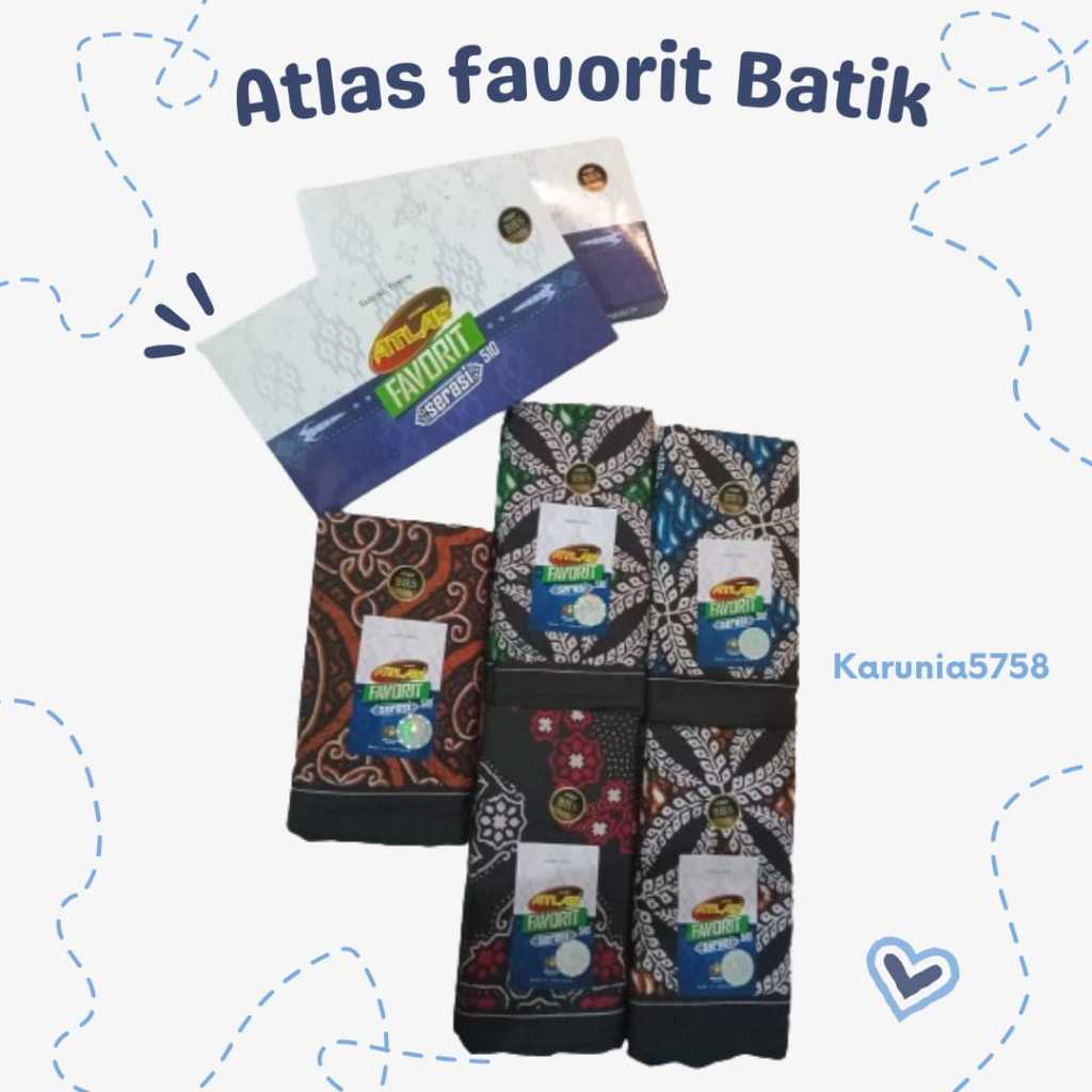 Sarung ATLAS Favorit Serasi Batik ISI 10 PCS DAN 20 PCS / 1 KODI