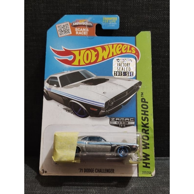 Hot Wheels 71 Dodge Challenger Silver Zamac