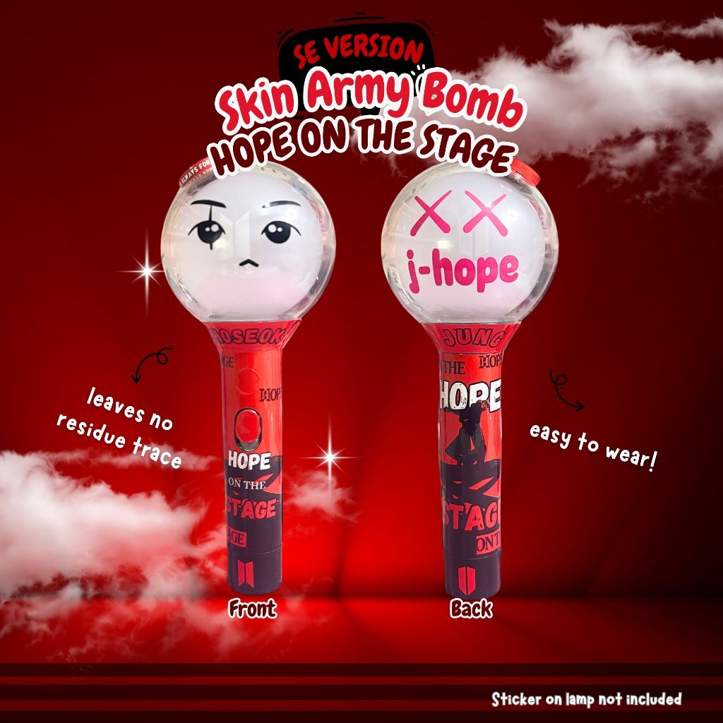 

Skin Sticker Decal Army Bomb Light Stick BTS Hope On The Stage Edition | Sticker saja bukan light stick