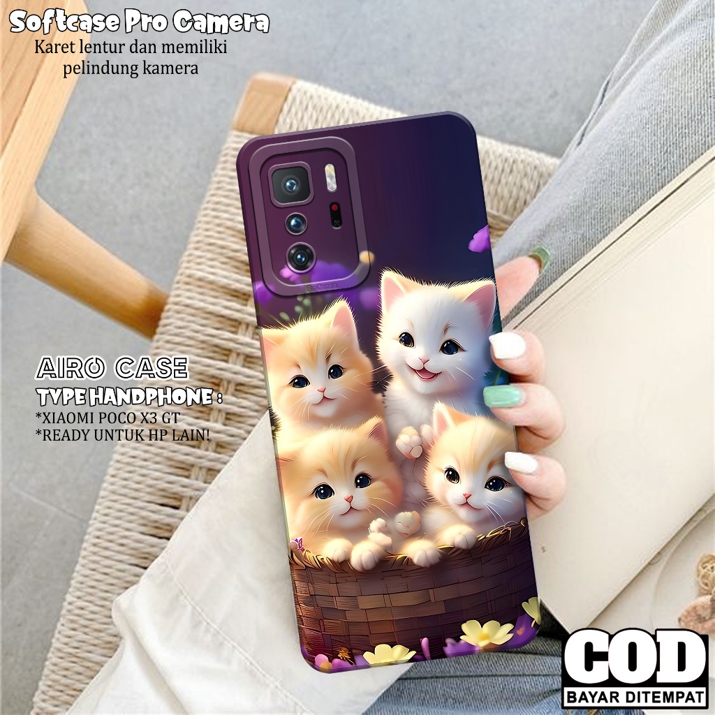 Case XIAOMI POCO X3 GT - Softcase XIAOMI POCO X3 GT - Fashion Case KUCING - Casing XIAOMI POCO X3 GT
