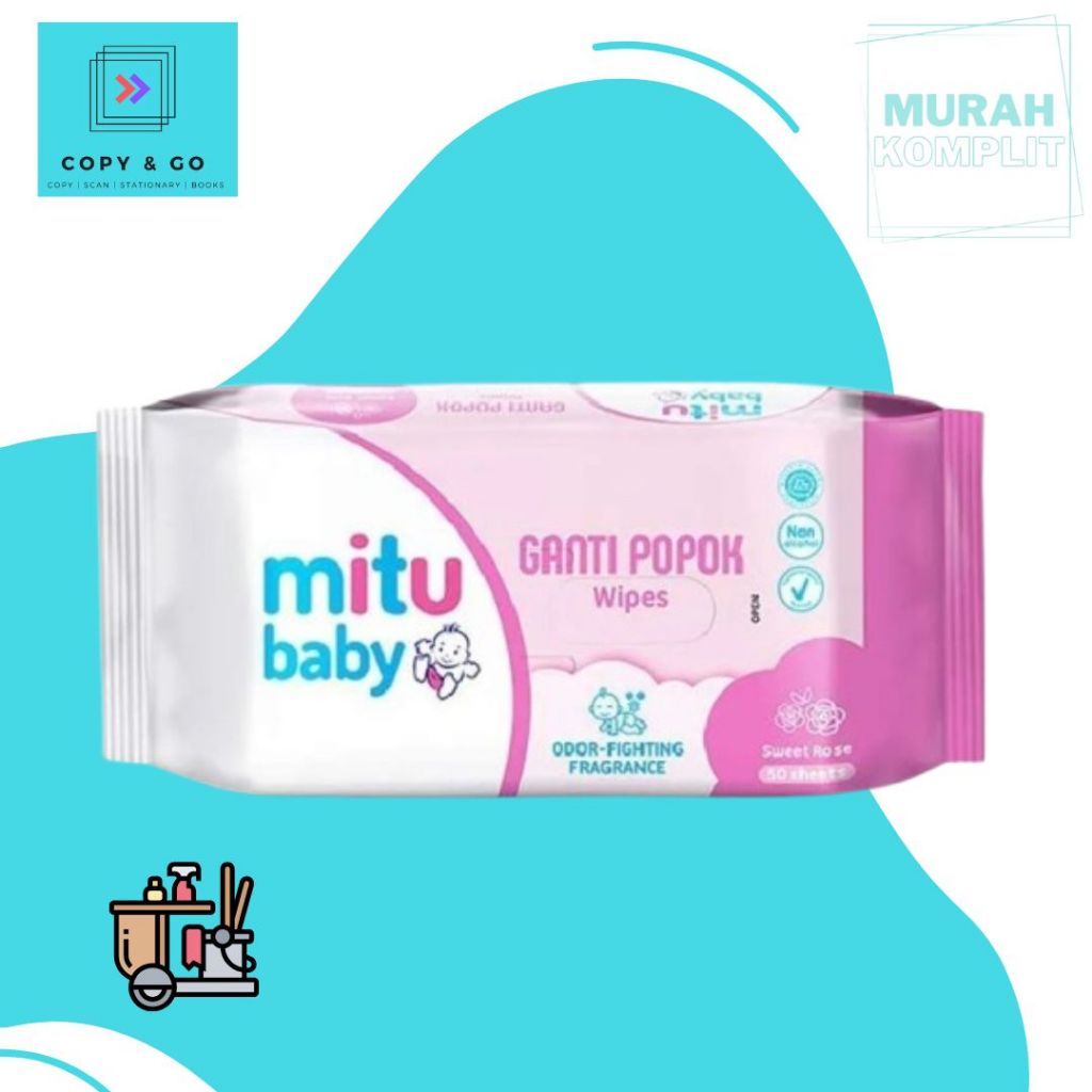 Tissue Basah Mitu 50 Sheets