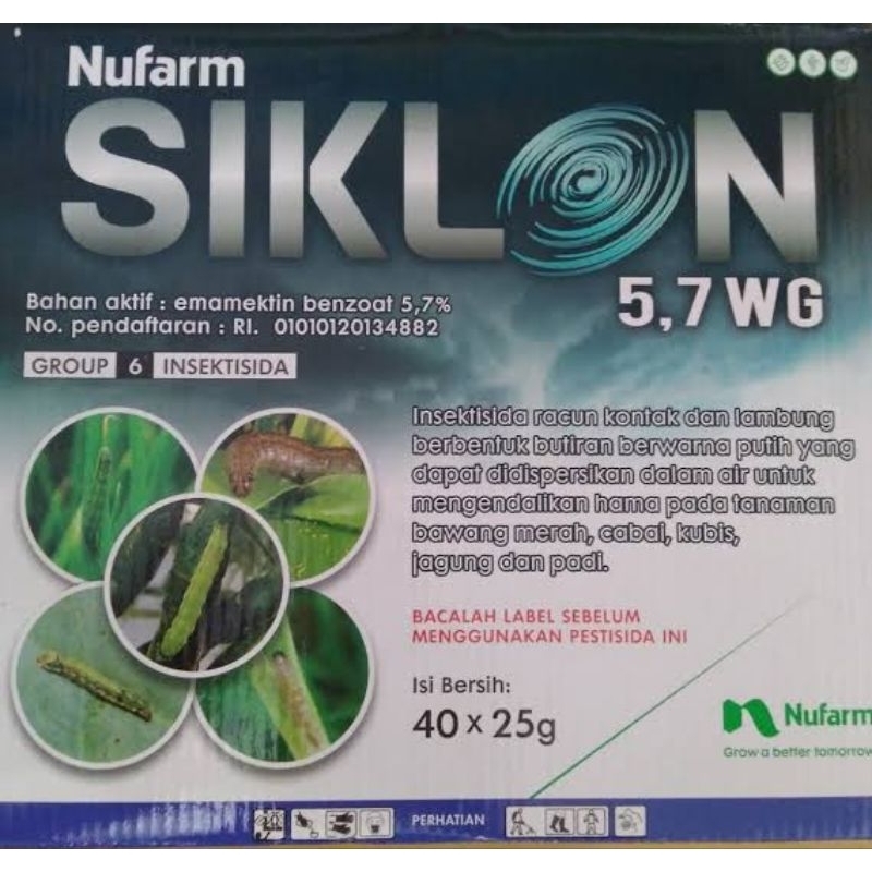 Nufarm Siklon 5,7 WG 25 gr - Pembasmi Ulat