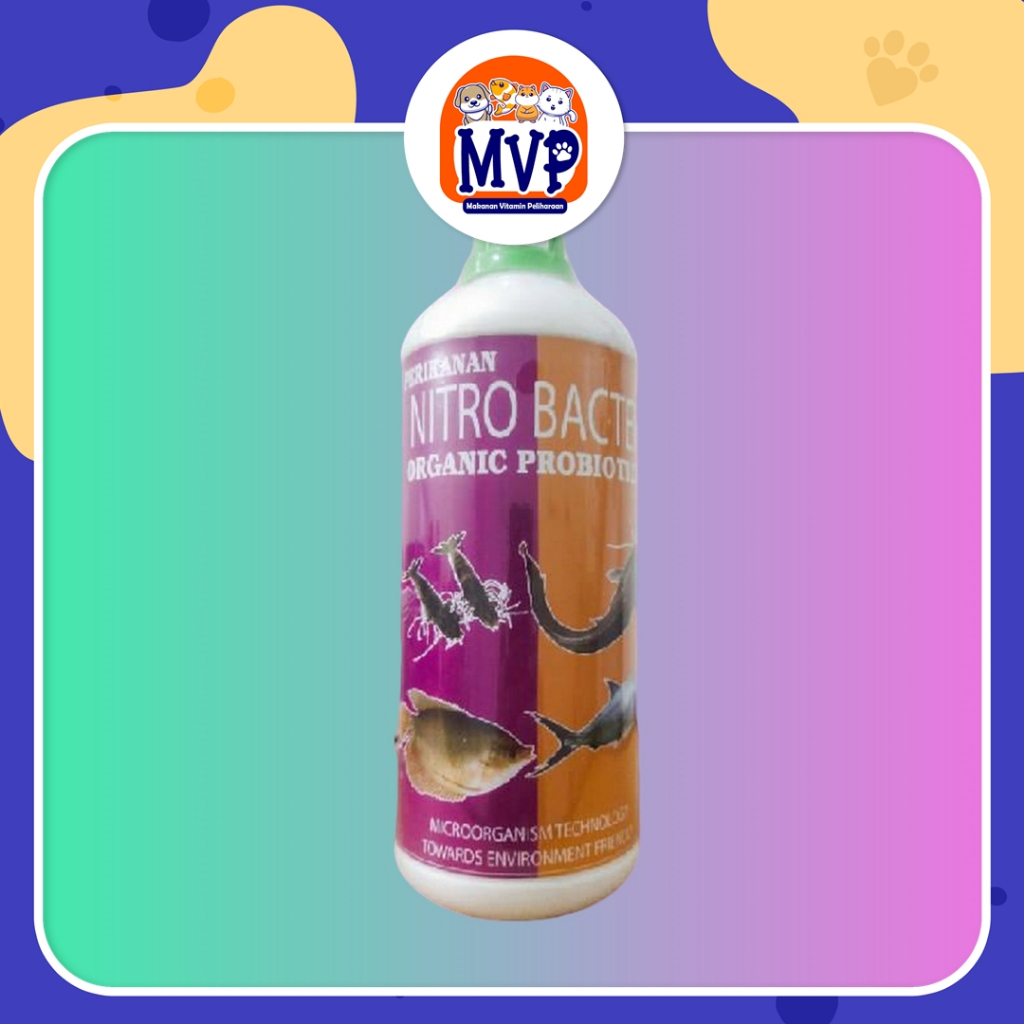 Nitrobacter Ikan 1Lt - Menguraikan Amonia Dalam Air, Menghilangkan Bau Kolam, Meningkatkan Kekebalan