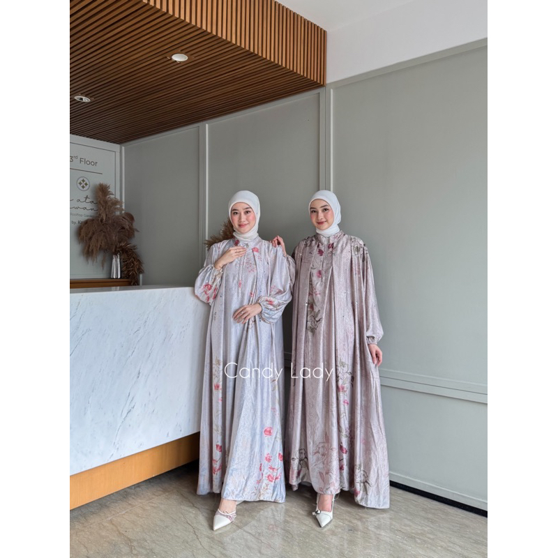 CANDY LADY Navya Beads Sarimbit Maxi / Gamis Couple Anak dan Ibu / Gamis Lebaran 2025