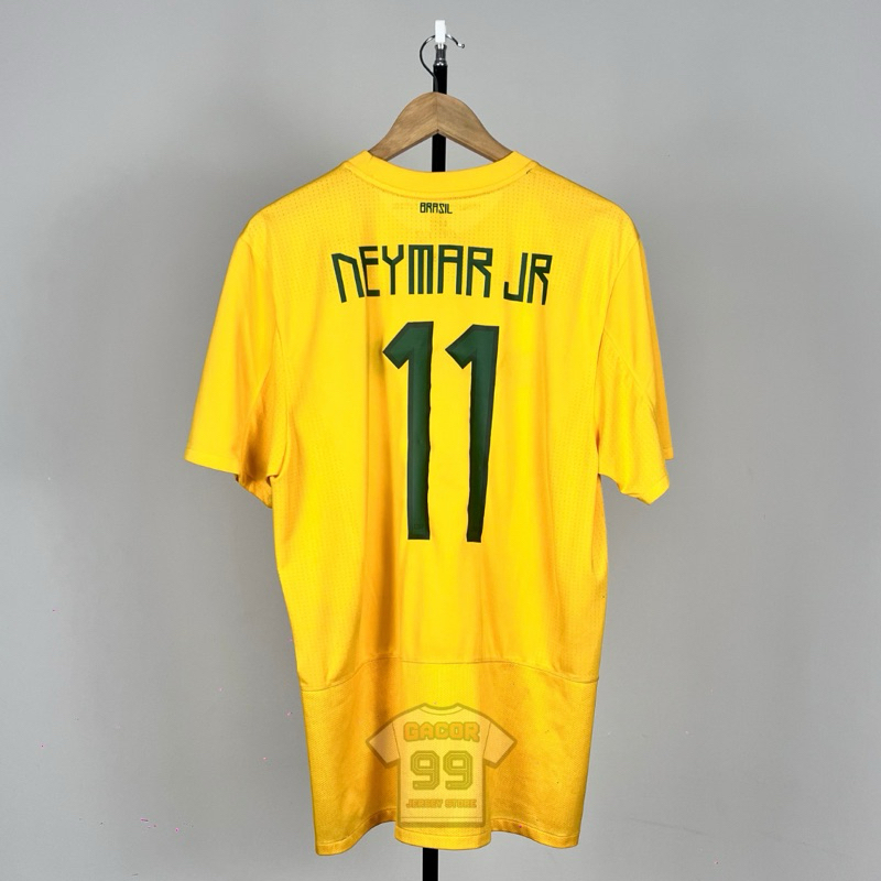 Brazil 11/12 Home Jersey Original - Size L - NNS Neymar Jr 11