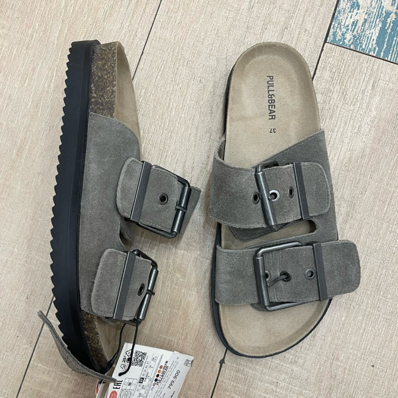 Sandal Slide Suede PULL&BEAR Women Jastip (jasa titip)