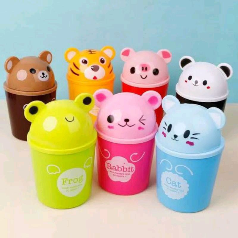 Tempat sampah mini Calista / tempat sampah mini karakter / tempat sampah mini plastik