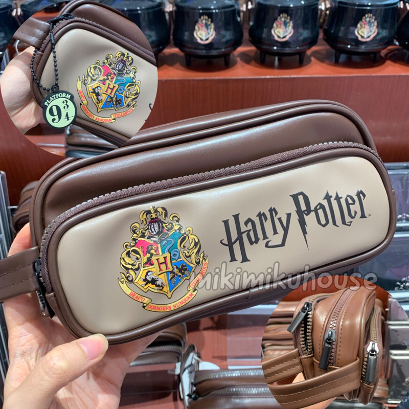 MINISO X HARRY POTTER LONG POUCH MAKEUP STATIONERY BAG PENCIL CASE WRISTLET MAKE UP HARRY POTTER HOG