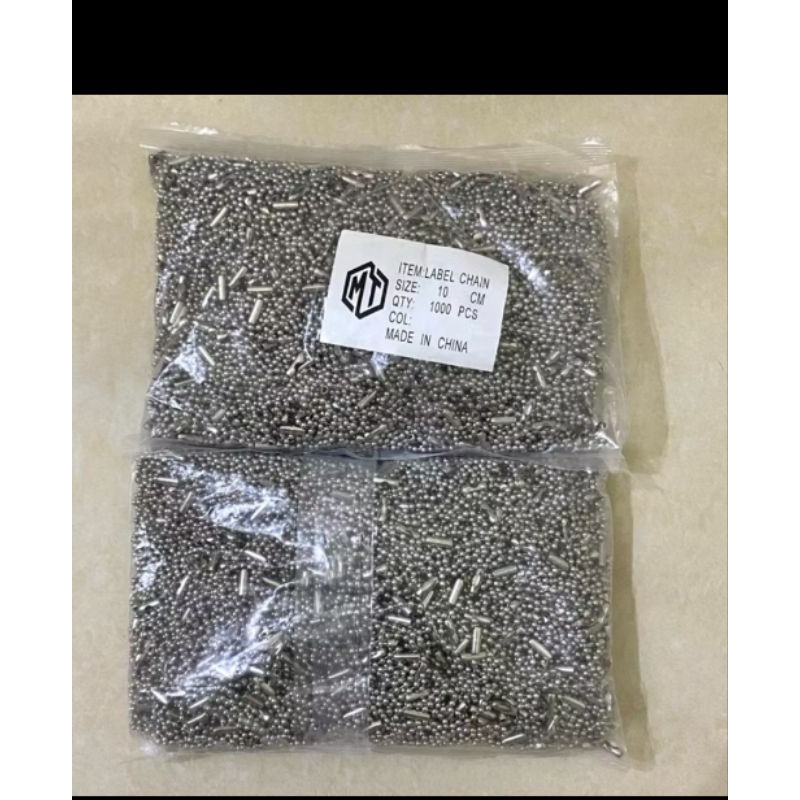 

10pcs tali hang tag besi rantai lada silver l tali hampers parcel l tali kartu ucapan