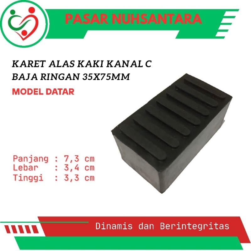 Karet Baja Ringan Datar Kanal C Karet Alas Kaki Baja Ringan - Karet Baja Ringan Canal C