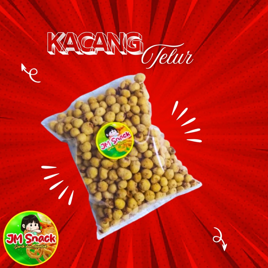 

Kacang Telur Bawang Renyah dan Gurih Isi 400 gram - Snacks