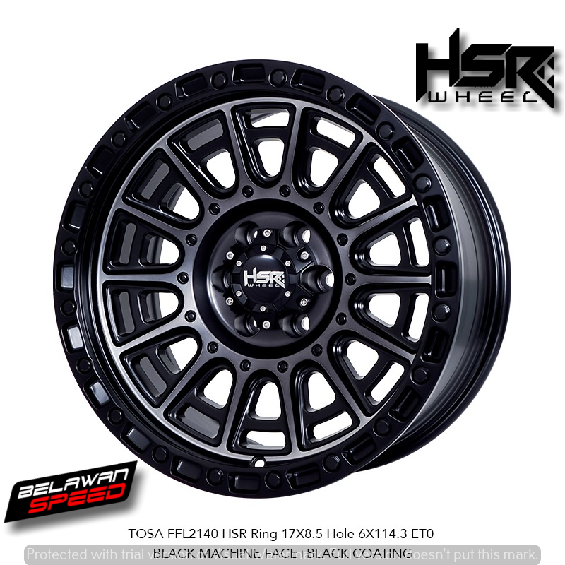 Velg Mobil Ring17 HSR TOSA FFL2140 Untuk Navara, Terra dll r18