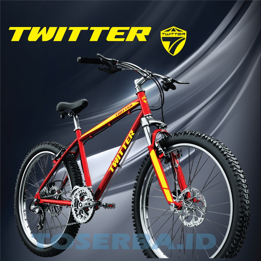 Sticker  1 set Twitter/ Cutting sticker sepeda