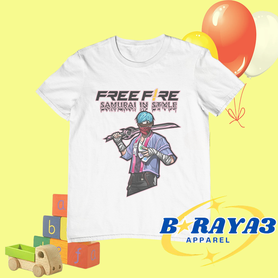 Kaos Gaming Freefire Samurai – Desain Keren, Bikin Percaya Diri