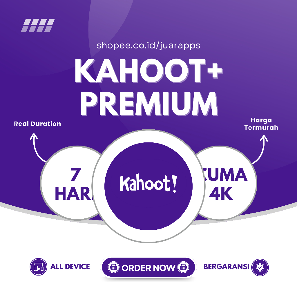 [PROMO] KAHOOT+ 7 HARI PREMIUM BERGARANSI