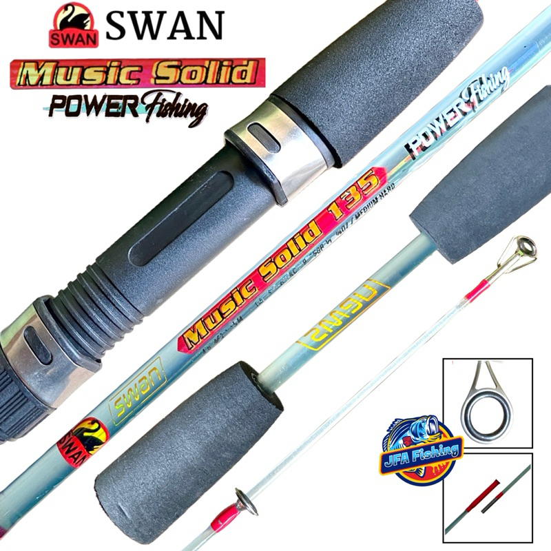 Joran Spinning Rod Swan MUSIC SOLID Power Fishing 120/135/150