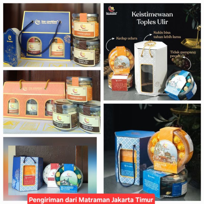 

Hampers Gabble Box Ina Cookies Toples Reguler (Varian kue random : manis + asin / coklat)