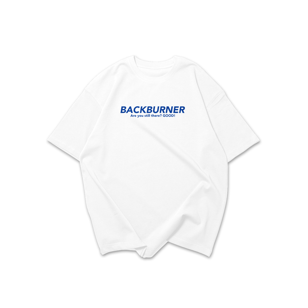 BACKBURNER NIKI T-Shirt Oversize Premium White Cotton Combed 24S VOL.1 - Kaos Oversize Putih